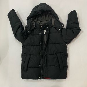 GAP Jacket with Hoodie: Black Kids Boys